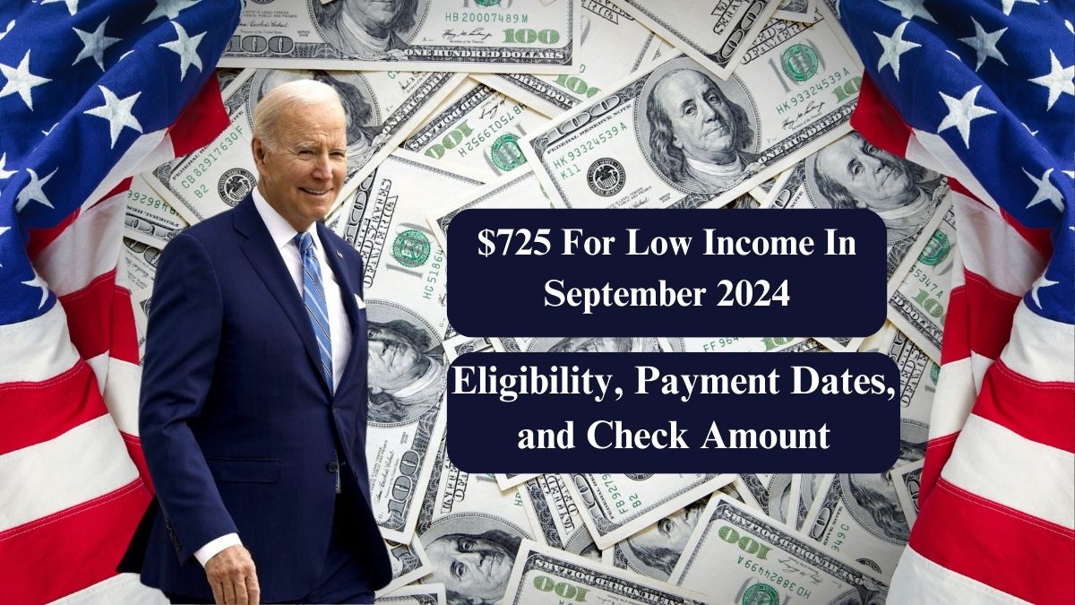 $725 For Low Income In September 2024: Eligibility, Payment Dates, and Check Amount